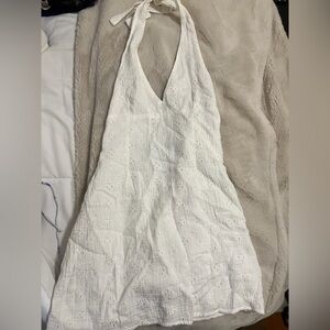 White Eyelet Sleeveless dress